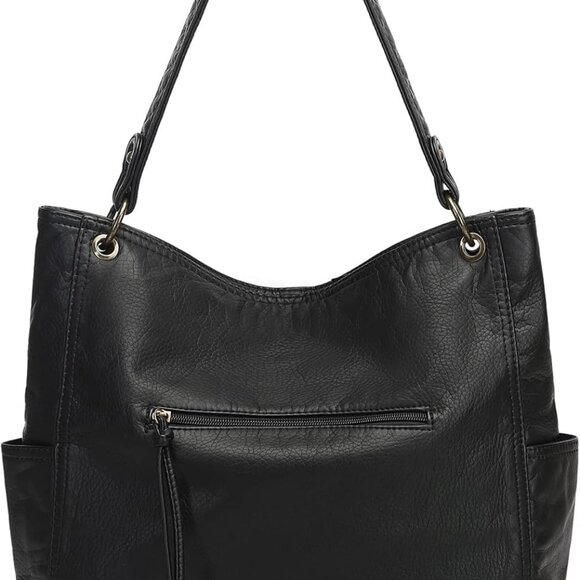 Hobo Purses for Women Soft Top Handle Shoulder Bag with Wallet Set - Picture 3 of 7